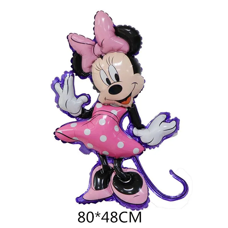 Disney Foil Balloon Mickey Mouse Balloons Minnie Birthday Party Decoration Kids Toy Baby Shower Ball Children Cartoon Gift