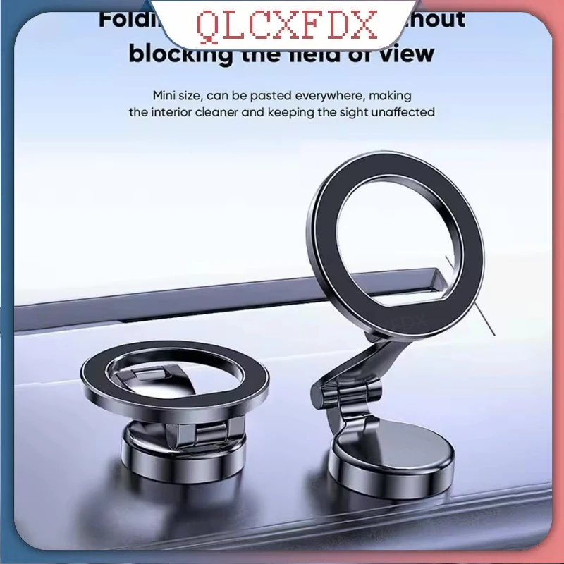 

Магнитный автомобильный держатель для телефона, вращение на 360 градусов, складное крепление для телефона на присоске, автомобильный навигационный держатель для телефона для iPhone Samsung