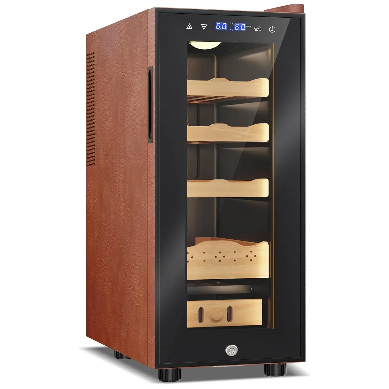 

Electric Humidor with Leather-35L Cooling & Heating Humidor, Smart Touch Control Humidity & Temp, Humidors wtih, Customized