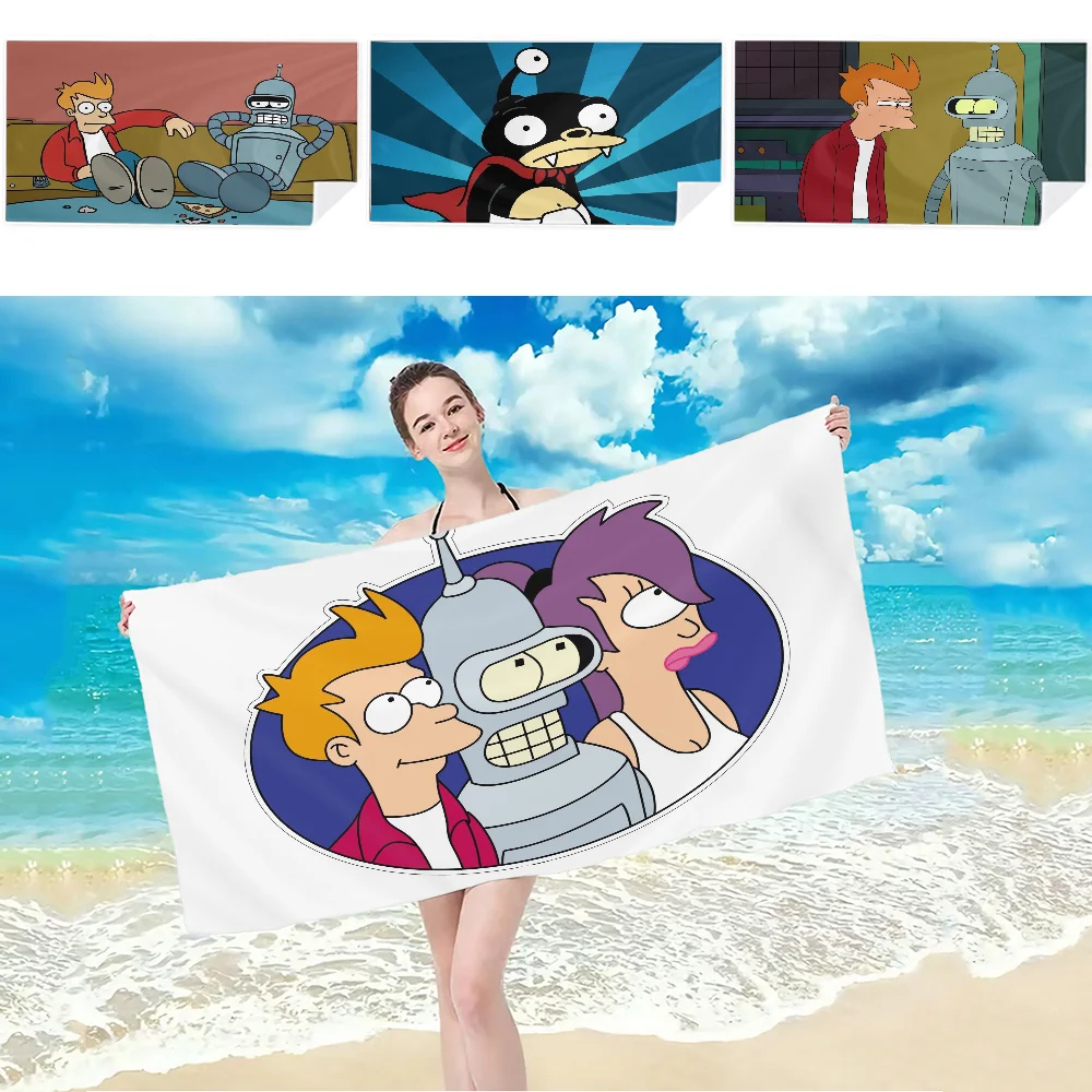 

Cartoon F-Futurama Towel Towel Absorbent Quick dry Soft Yoga Swimming Resort Mountain Climbing Towel