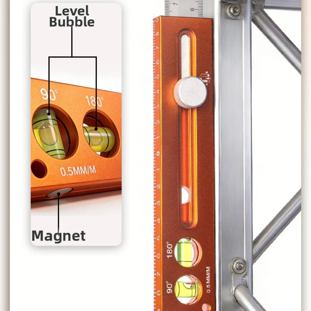 Extendable Multifunctional Marking Level Scriber Marking Tools Adjustable Woodworking Multiple Angled Positioning Ruler Gauges