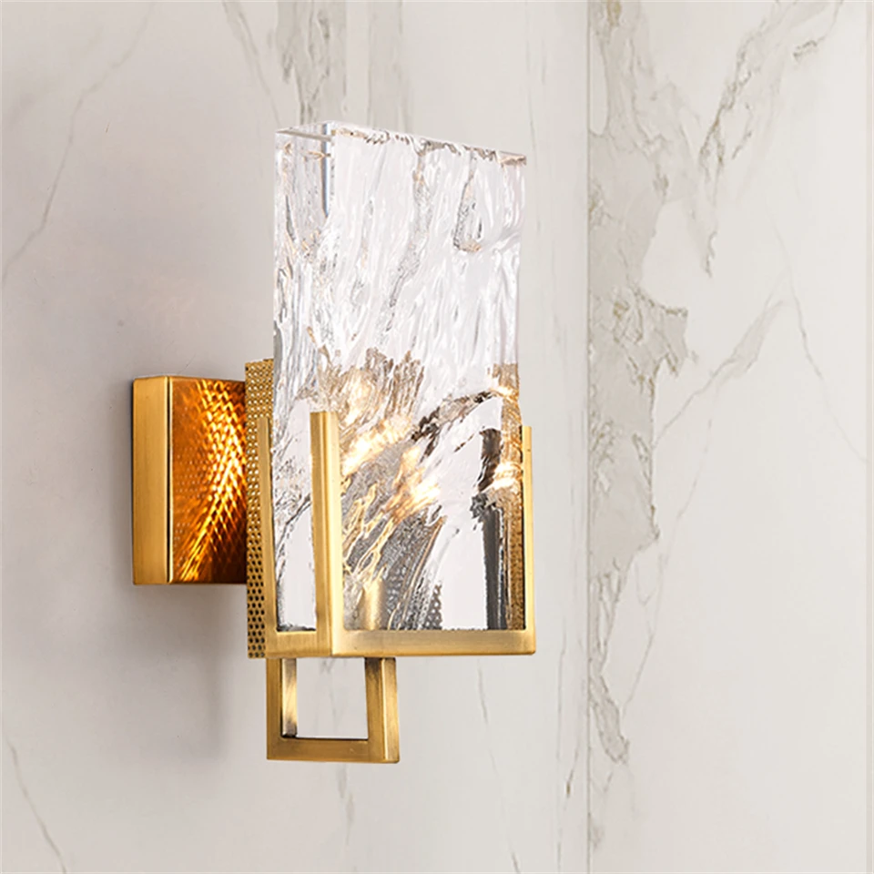 

Modern Crystal Transparency Wall Lamps LED Wall Light Bedroom Bedside Staircase Lighting Wall Lights Fixtures Luminaria