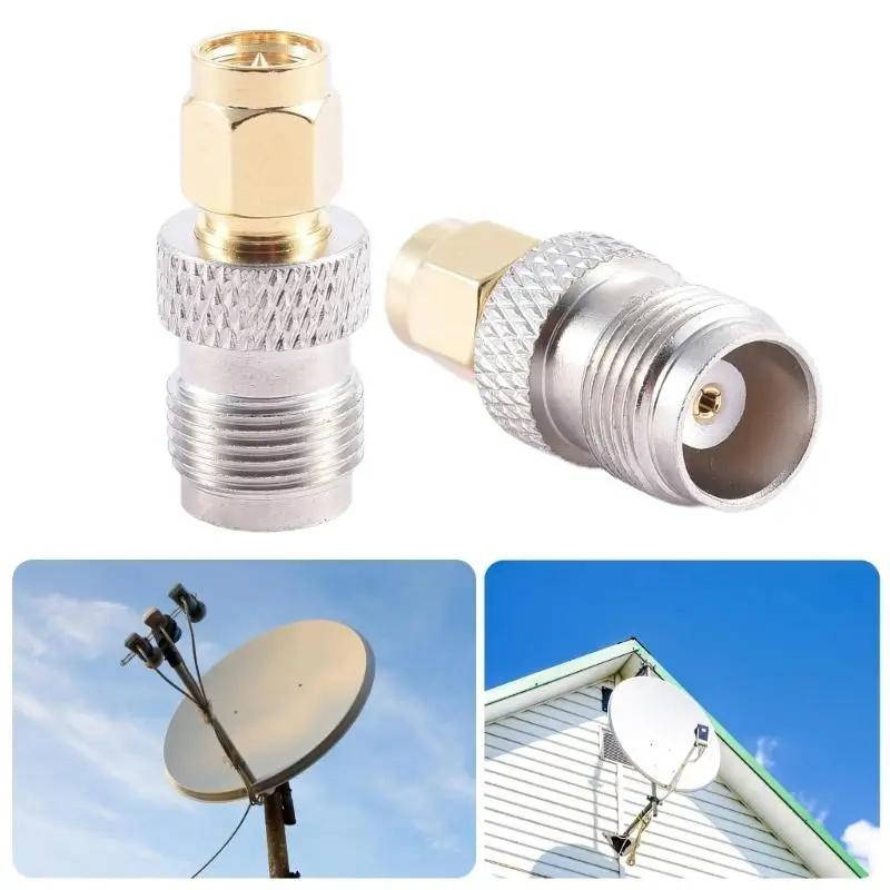 652F TNC SMA KJ Signal Connectors Universal Adapter Male Female TNC to SMA Conversion Head with Copper Construction Adapter