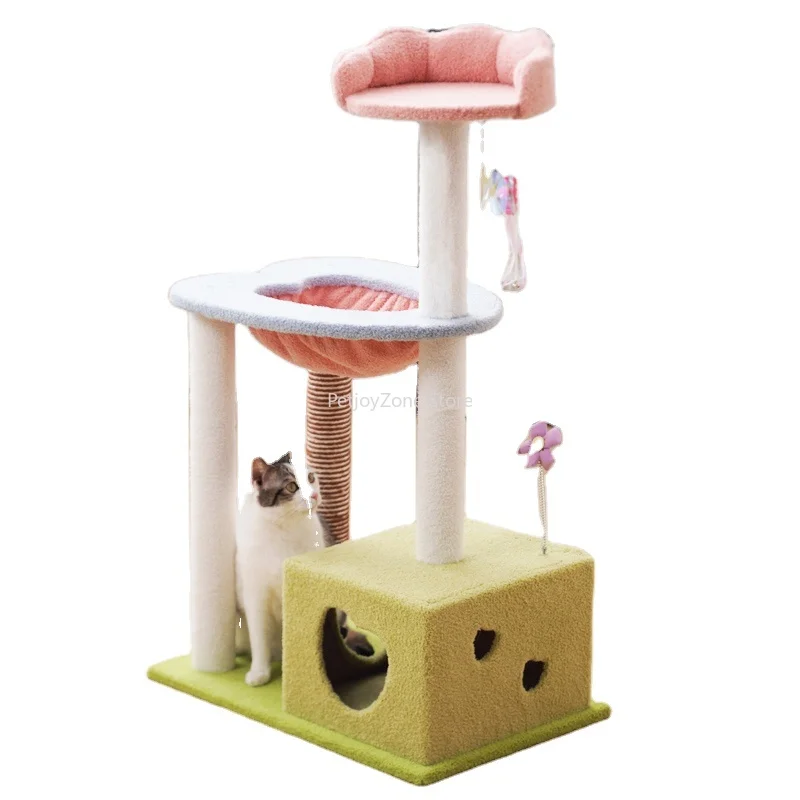 

Manufacturer Wholesale Pink Design Flower Cat Trees & Scratcher