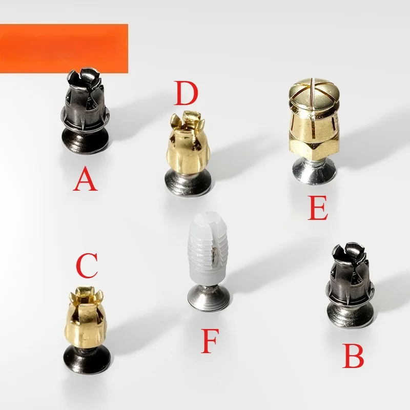 50/100 Set Embedded nut screw set Metal m4 flat head expansion screw Pure copper m6m8 nut hinge hinge panels fastener