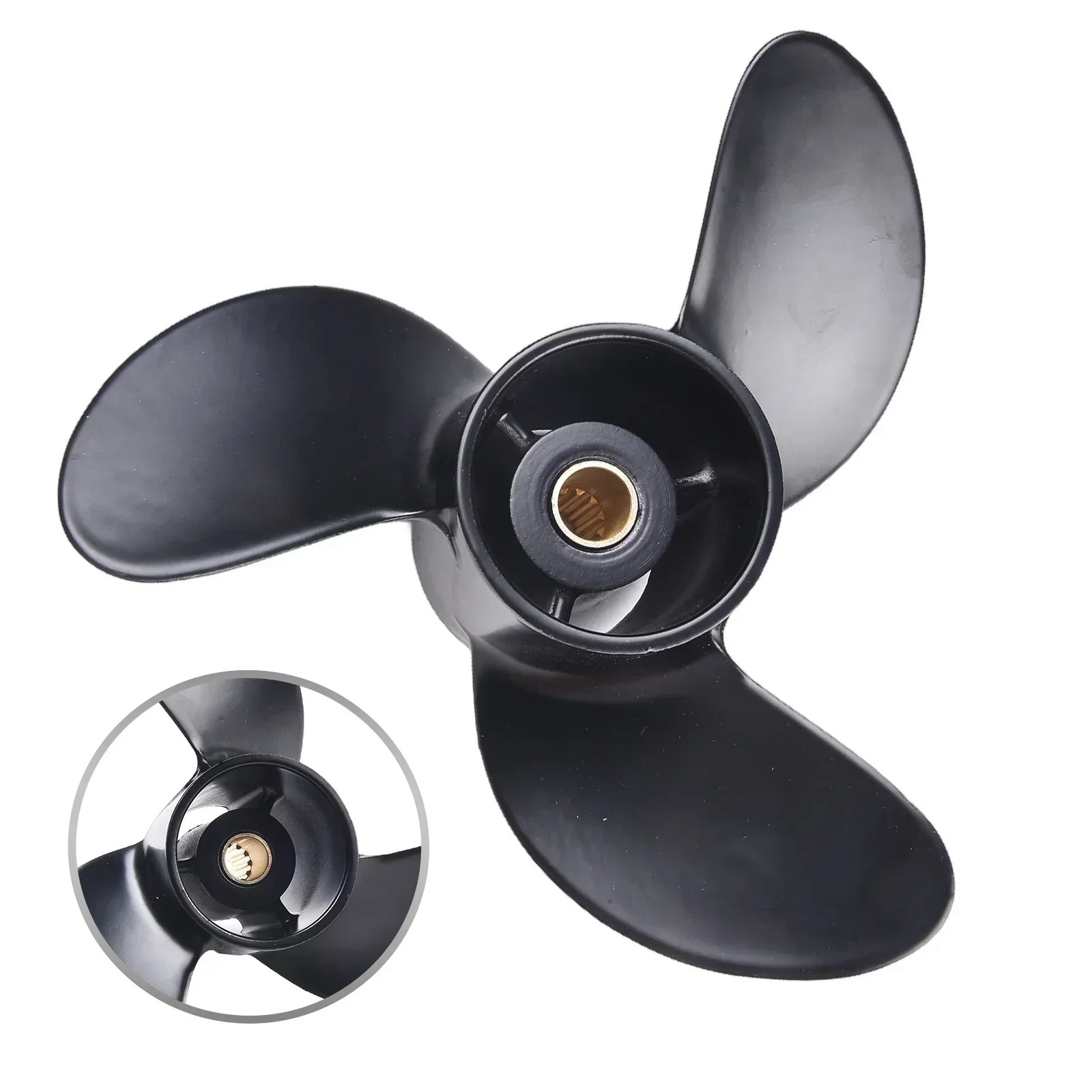 

Aluminum Propeller Outboard 3 Blades 12 Tooth For Mercury 2-Stroke 5 For Hp For Tohatsu 4-6 For HP For 2-Stroke 6