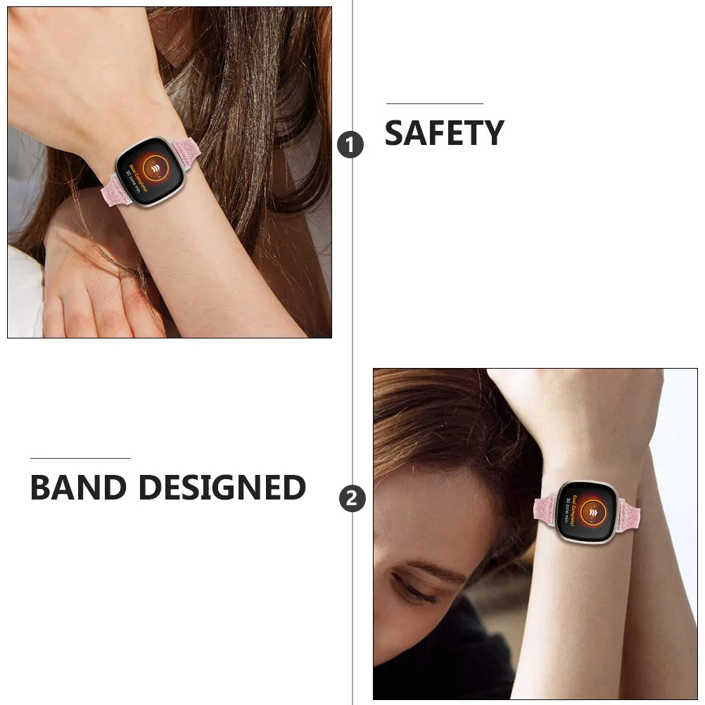 

Ремешки для часов для мужчин и женщин, быстросъемные, для Versa3 Sense, стильный аксессуар, экологичные, безопасные, удобные