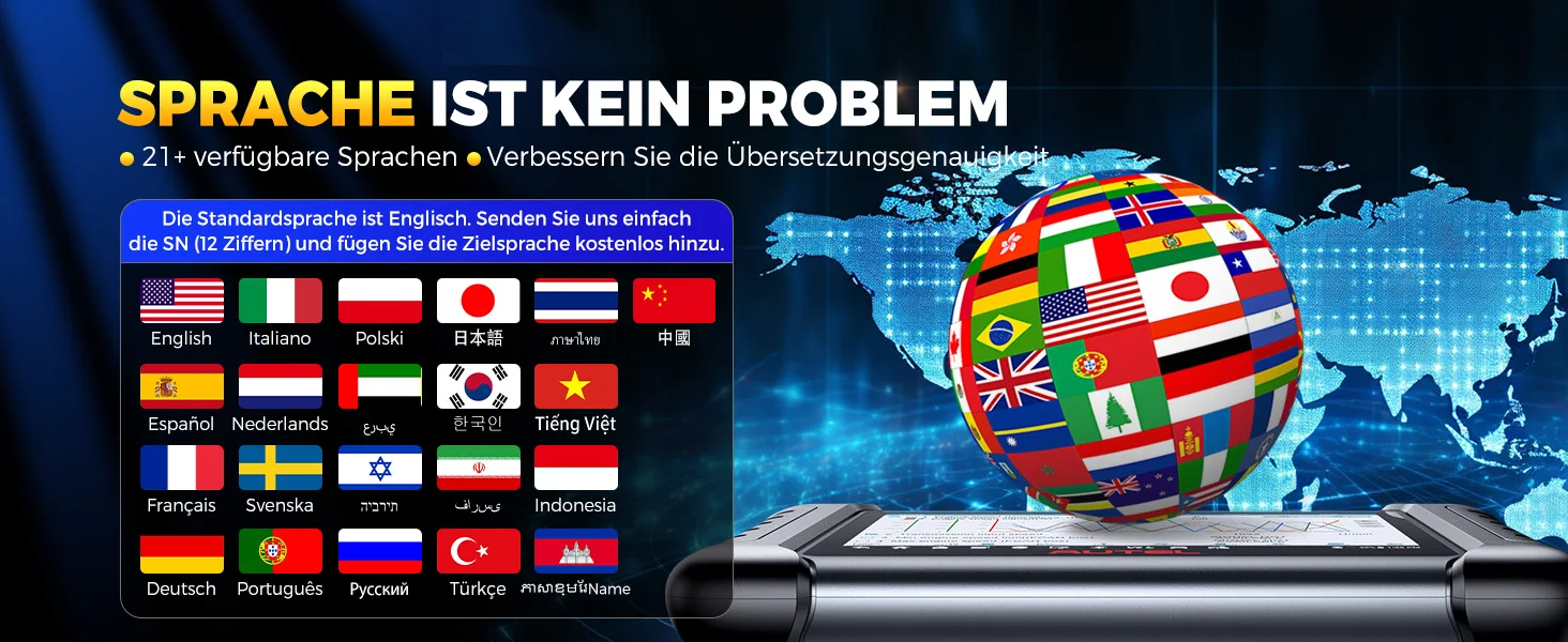 Autel MaxiCOM MK808BT PRO Kabelloses OBD2-Diagnosegerät, Kfz-Scanner, Diagnose aller Systeme, 3000+ Tests, PK MK900BT MK808S – Detail 19