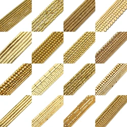AAA+ Color Retention Gold Plated Hematite Natural Stone Bead Heart Round Star Spacer Loose Beads For Jewelry Making DIY Bracelet