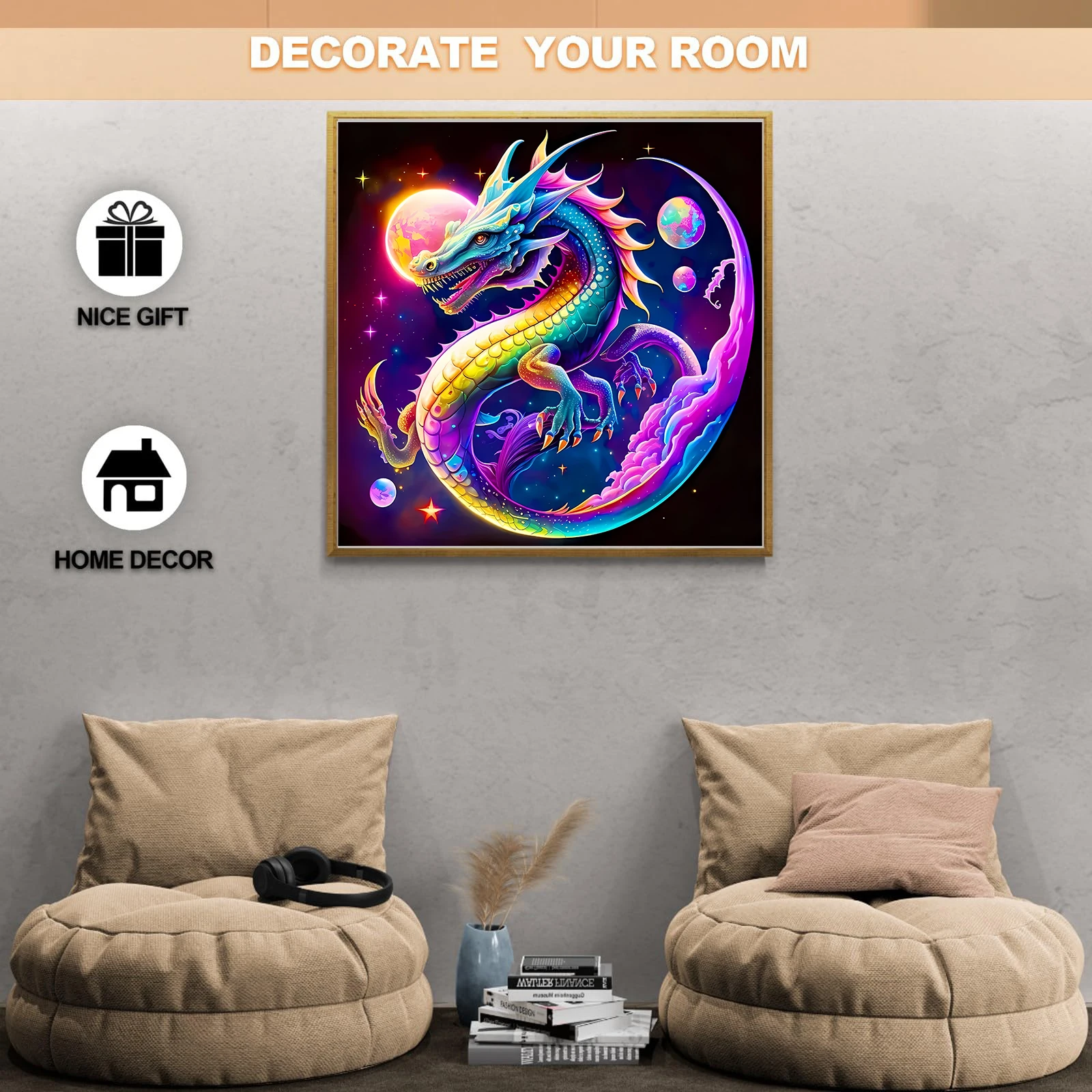 الملونة التنين تشبه لغز خشبي ، لعبة للجنسين ، الإجهاد تخفيف ، ديكور المنزل ، عيد الميلاد ، هدية عيد ميلاد ، لعبة الأسرة #6