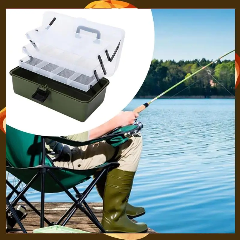 

Portable Fishing Tackle Storage Box Portable Fishing Tackle Storage Box Ideal For Outdoor Fishing Gear-T34C