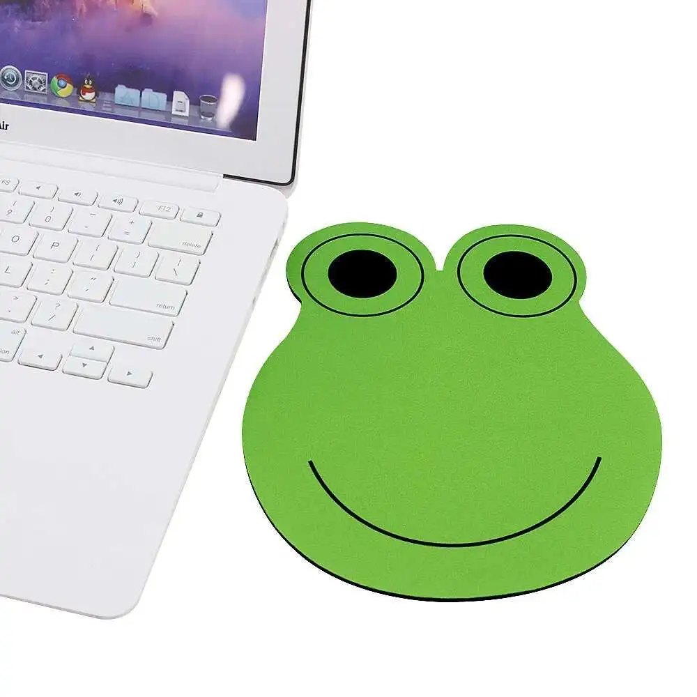 Hot Selling Cute Cartoon Frog Shaped Mouse Pad Soft Rubber Anti Slip Game Mouse Pad