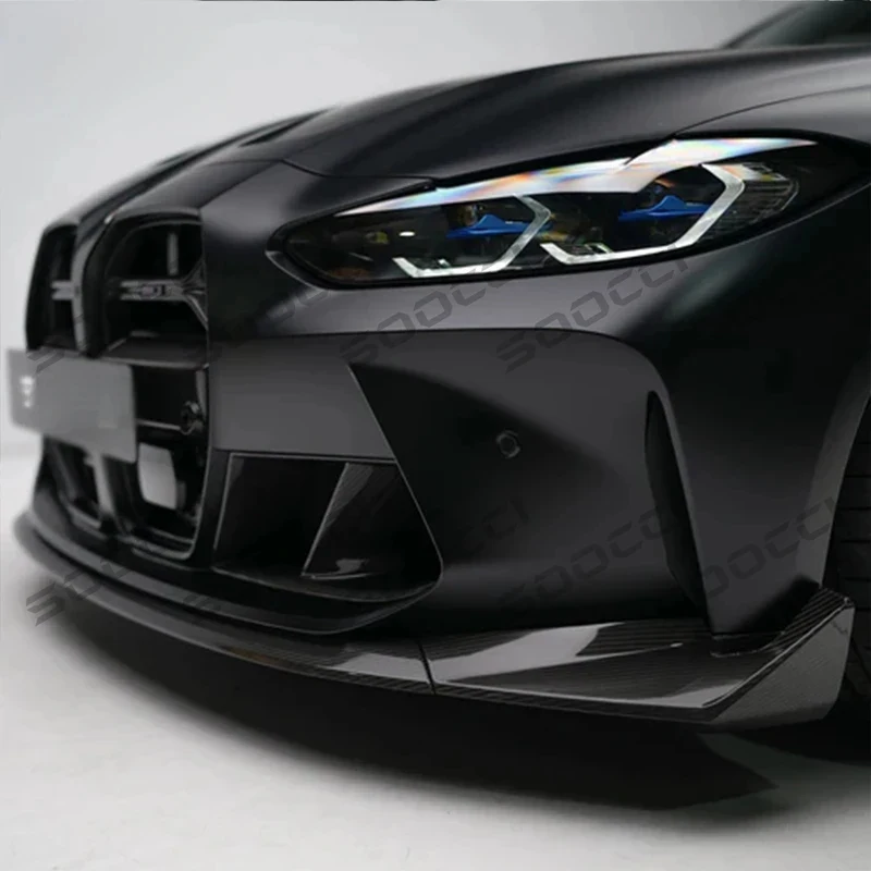 

Sturdy Dry Carbon Fiber CS Style Front Lip for M3 G80 G81 M4 G82 G83 Front Bumper Lip Sp Spoiler Body Kit Well Adapted