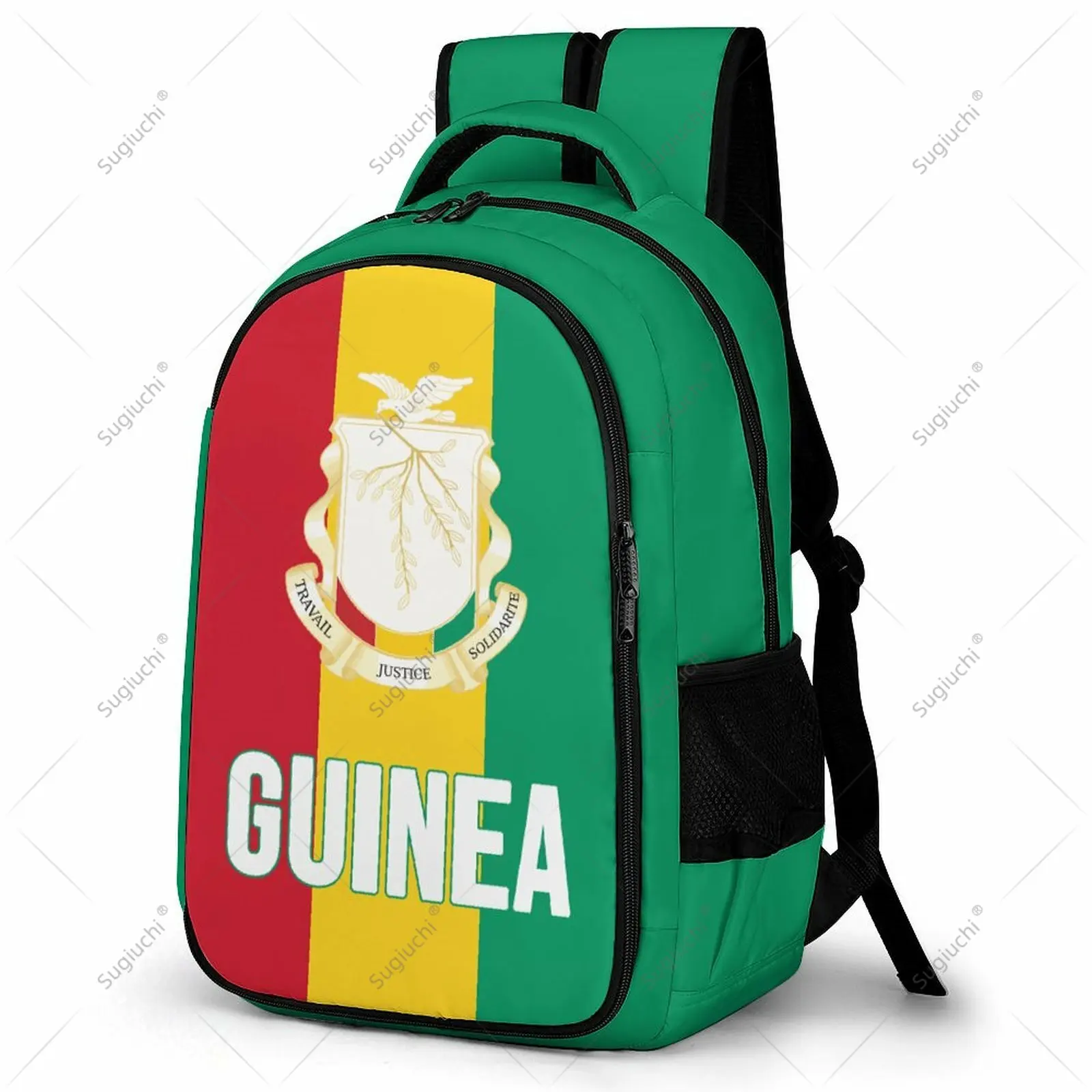 Backpack Guinea Flag Student Schoolbag Smart Business Travel Leisure Backpack Laptop Back Pack Office Work Bag