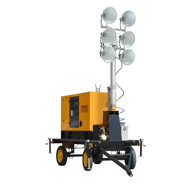 30kw Trailer Light Tower Generator with 6 Lamps