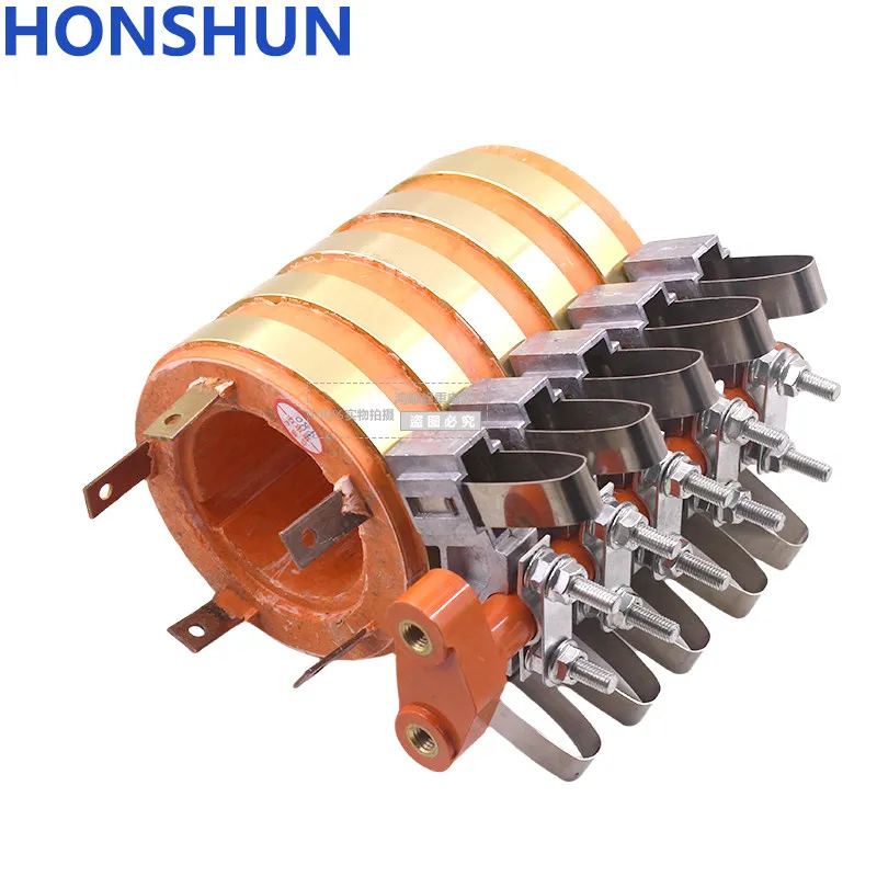 Five 5-way Set Conductive Copper Slip Ring Inner Hole 50/60/65/70/75/80/85/90 Outer Diameter 138 High 170 Copper Sheet
