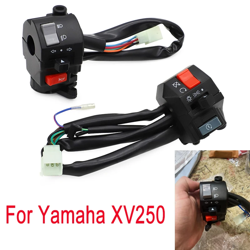 

For Yamaha 7/8" Handlebar Control Switch Harness XV250 Virago FZR RZ TZR RD 250 SRX600 TZR125 Electric Start Switch Accessories