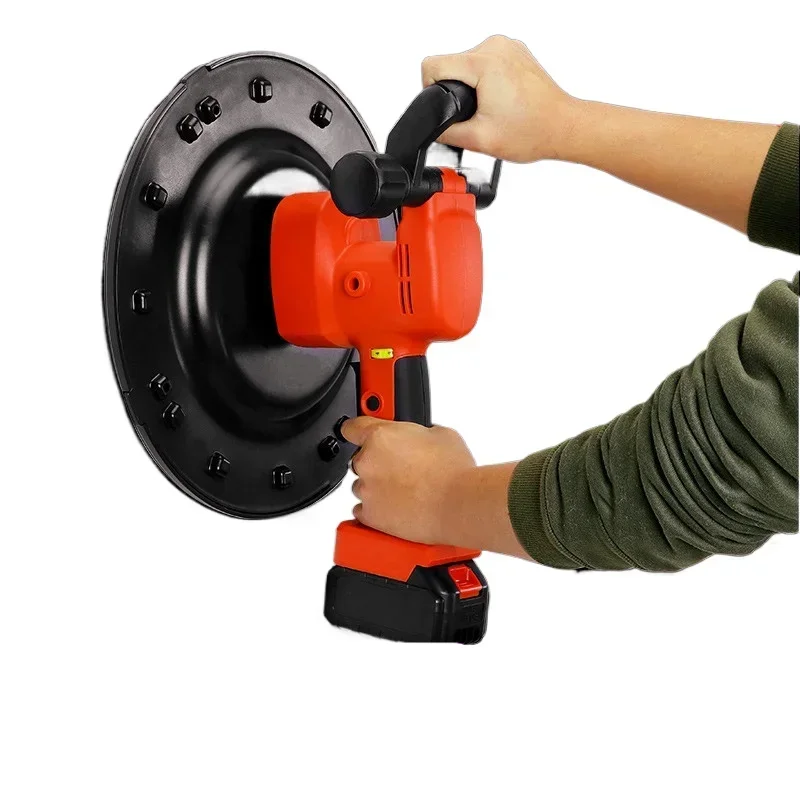 Rechargeable cement mortar receiver, lithium battery plastering machine, handheld electric grinding machine, floor wal