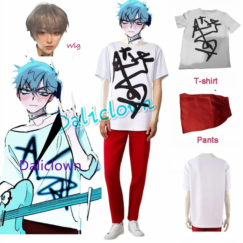 DY2025Anime Alien Stage Till Cosplay Costume AlienStage Round 6 7 Till Wig Till T Shirt Pants Women Men Party Carnival Roleplay