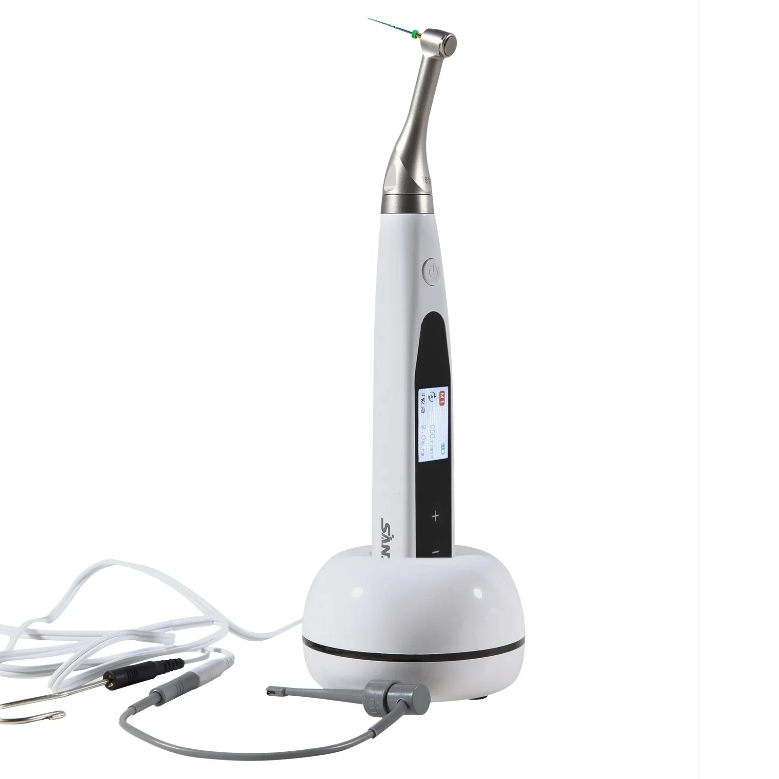 

Dentals 2In1 Wireless Endo Motor with Built-in Apex Locator16:1 Reciprocating Contra Angle Root Canal Treatment Woodpecker Style