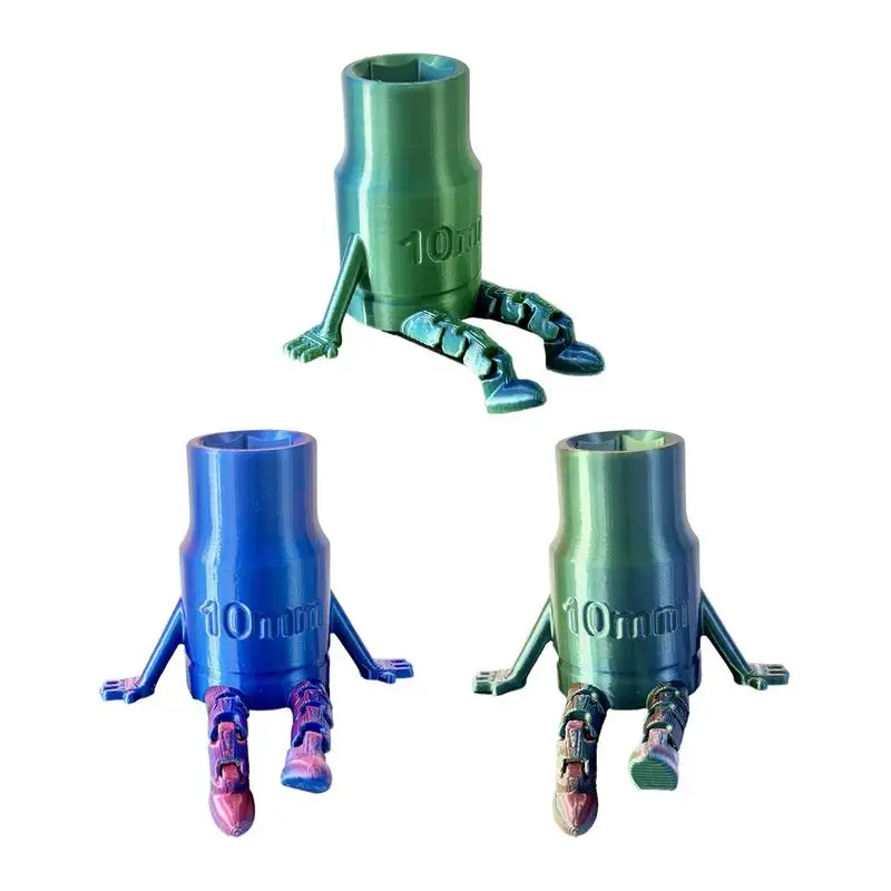 Socket With Articulated Legs 3D Printed Socket-Inspired Figurines Fun Novelty Display Toy Socket-Inspired Figurines Desk Home