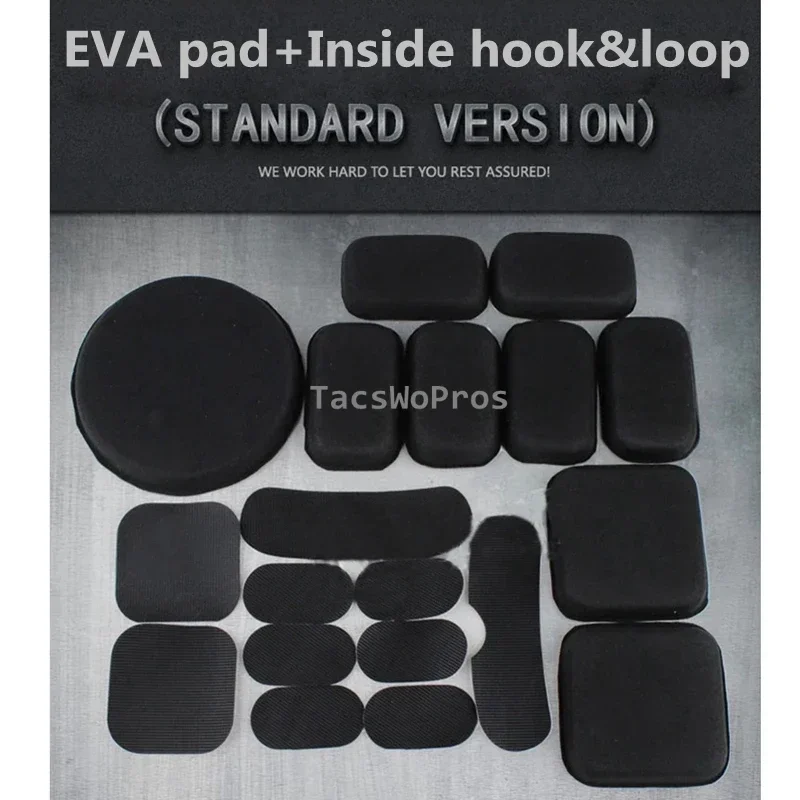 Outdoor Hunting Helmet Sponge Pad Tactical Fast Helmet 19 PCS Pads Shooting Helmets Comfortable Soft Cushion Pads Set