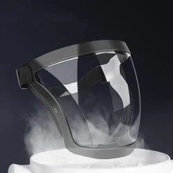 Transparent Full Face Shield Splash-proof WindProof Anti-fog Mask Safety Glasses Protection Eye Face Mask with Filters