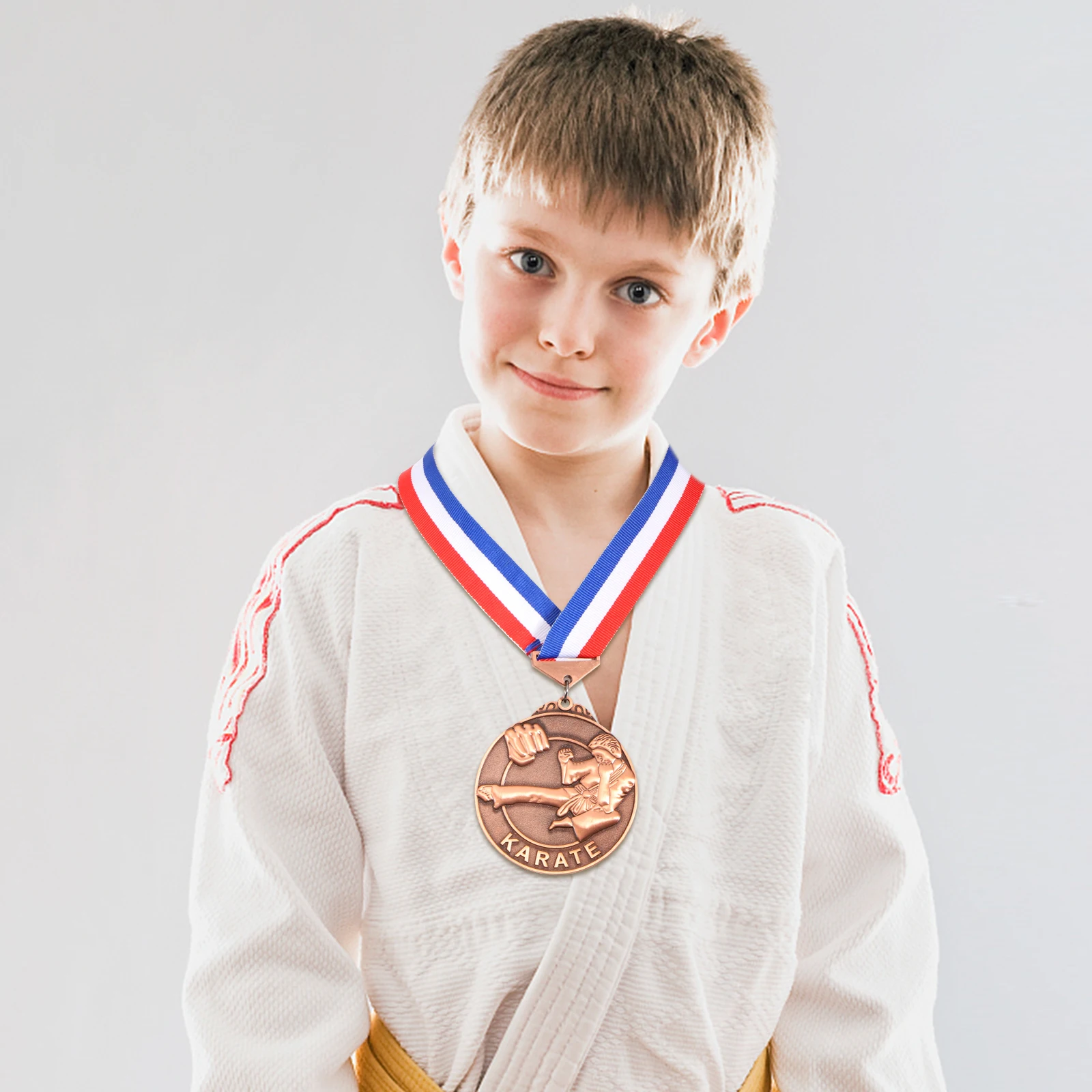 

Premium Karate Medal Zinc Alloy Award Commemorative Metal For Competition Decor Hanging Plate Durable Rustproof Design Judo