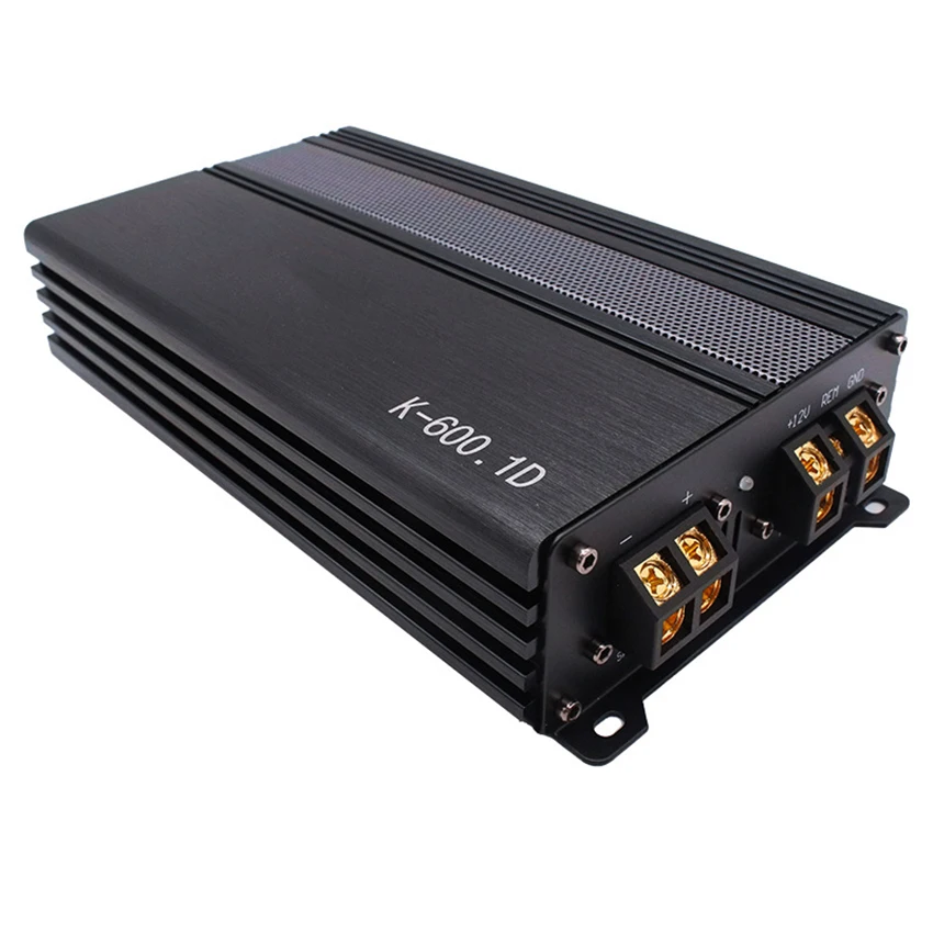 Car Audio Modified 12V High-power 600W Single-channel Mono Class D Digital Car Power Amplifier Subwoofer Speaker