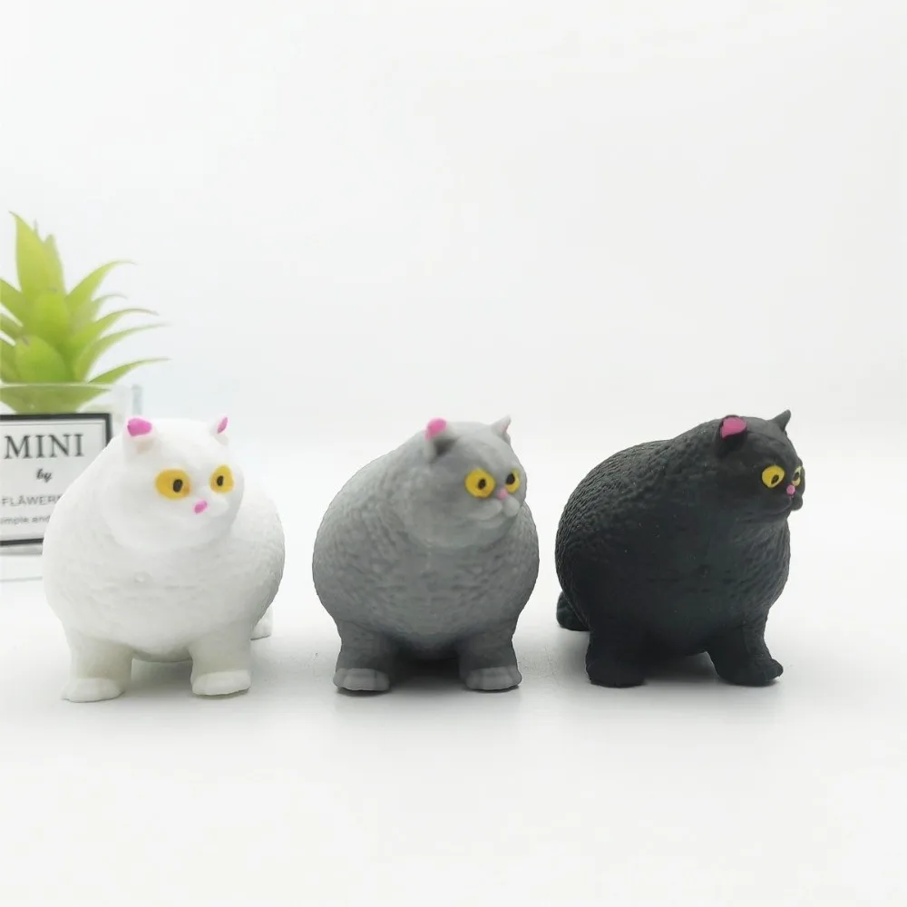 Hand Play Toy Cat Shaped Cat Squishy Toy Slow Rising Soft Cat Fidget Toy Cute Slow Rebound Cat Reduce Pressure Toy Adult