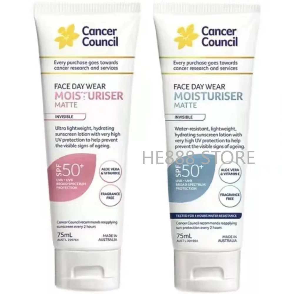 Australia Cancer Council Facial Sunscreen 75ml UV Protection Isolation Primer Cream Refreshing Waterproof Sweatproof Skin Care