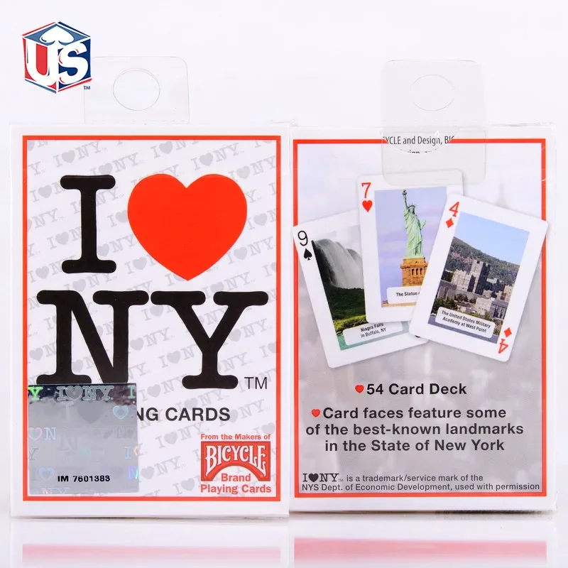 

Bicycle I Love NY Playing Cards USPCC Deck New York City Landmarks Card Games Hobby & Collectibles Magicians Prop Accessory