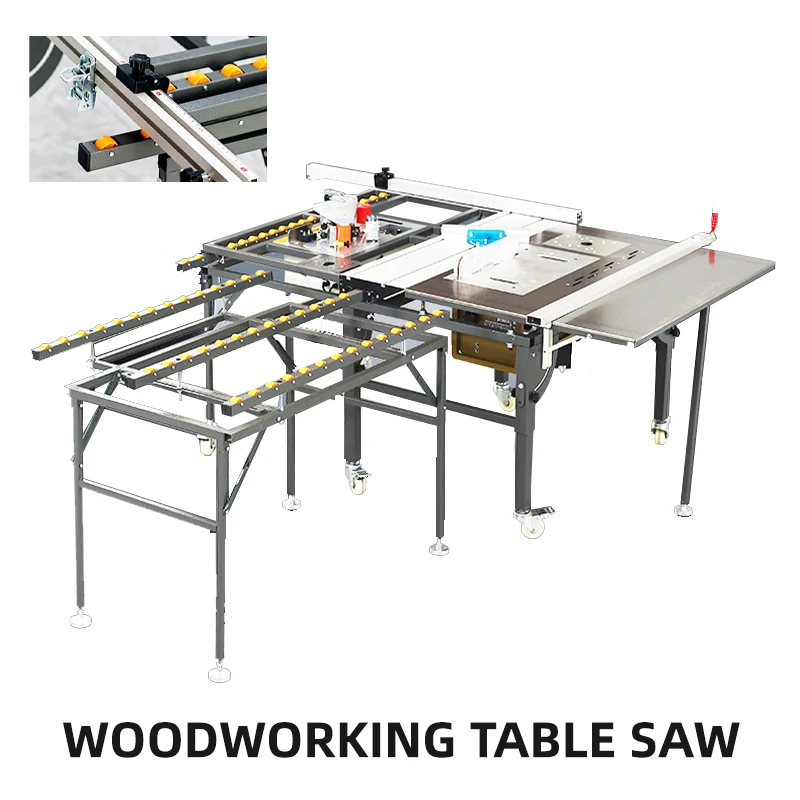 Multi functional woodworking saw table integrated machine Push pull precision push table saw