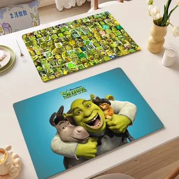 S-Shrek Movie Kitchen Absorbent Pad Dry Draining Mat Sink Washstand Coffee Machine Pads Table Placemat Faucet Anti Splash