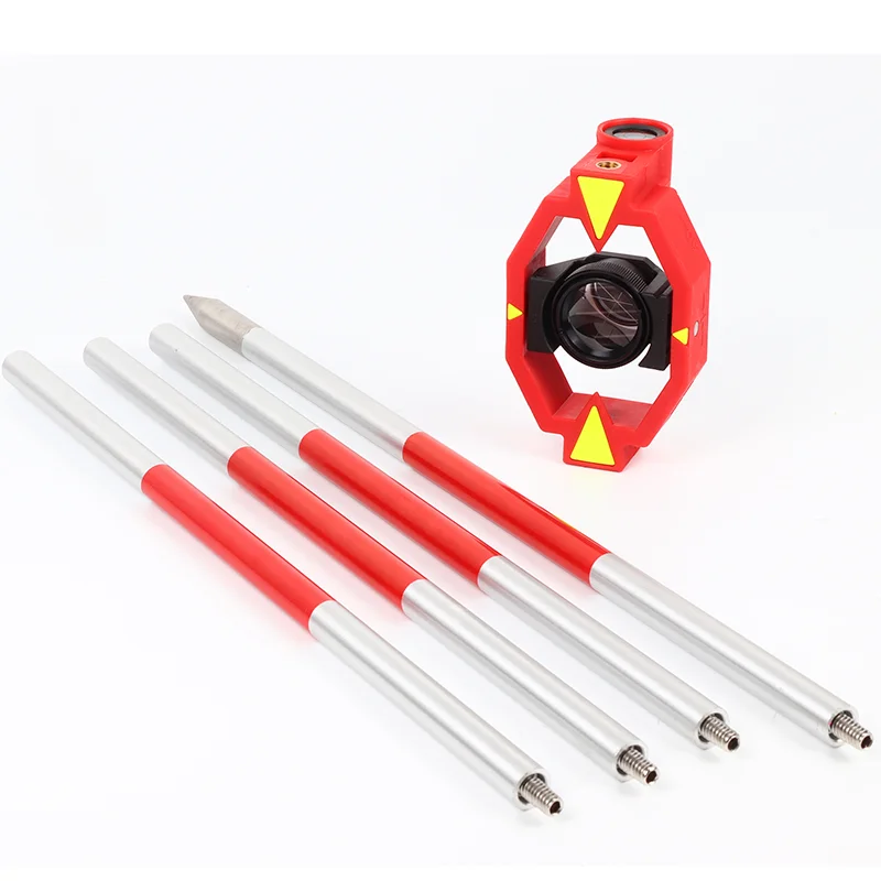 

Hot Sale Copper FDC063 GMP111 with 4 Poles, Survey Mini for Lei Ca Total Station Surveying Mini Prism Set