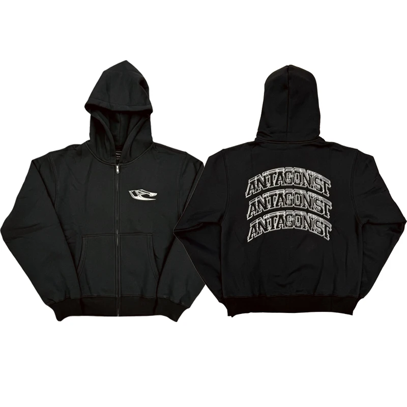 

Худи на молнии Gonist20Tour, повседневная толстовка с принтом, свободного кроя, осенняя куртка для подростков