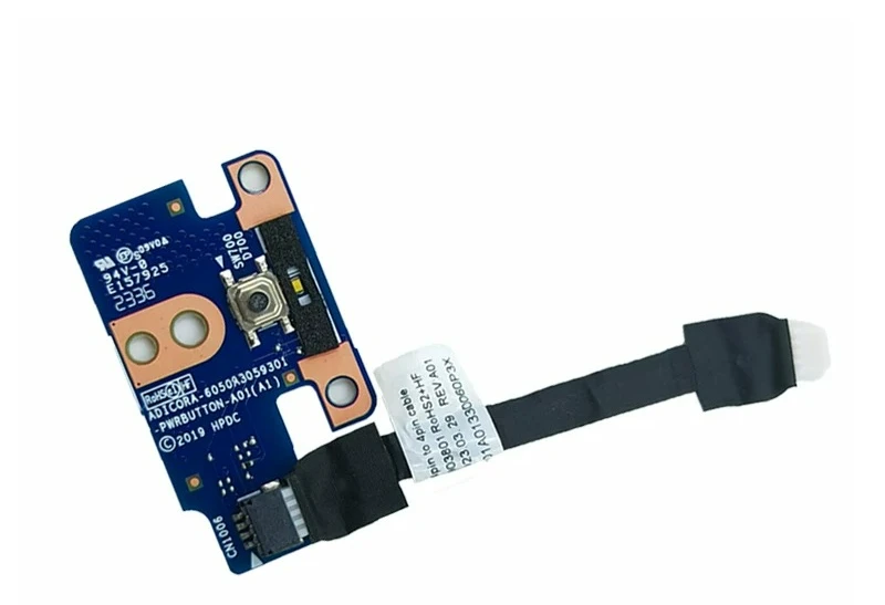 Power Switch Sub Board, Built-in Small Board Compatible with for Laptops, Part Number: 6050A3059301