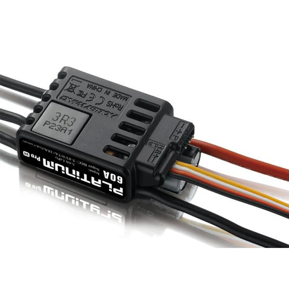 Hobbywing Brushless ESC Platinum V4 25A 60A 80A 120A ESC Speed Controller Built-in BEC for RC Helicopter Fixed Wing Airplane