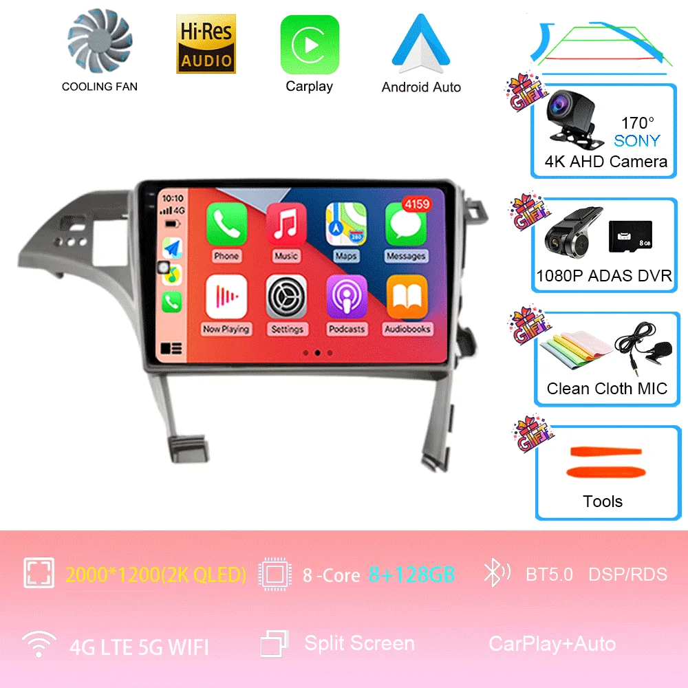 10 inch Android 16 Player voor Toyota Prius XW30 2009 2010 2011 2012 2013-2015 LHD autoradio multimediasysteem GPS