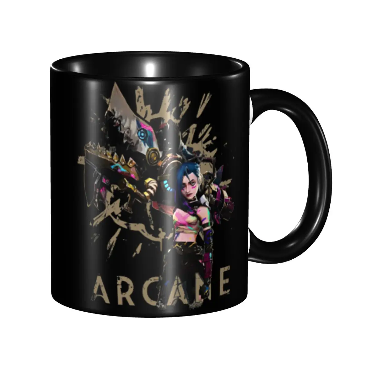 New Arrival Jinx Arcane Jinx Game Lover Fans Merch Mugs Kawaii Coffee Cup