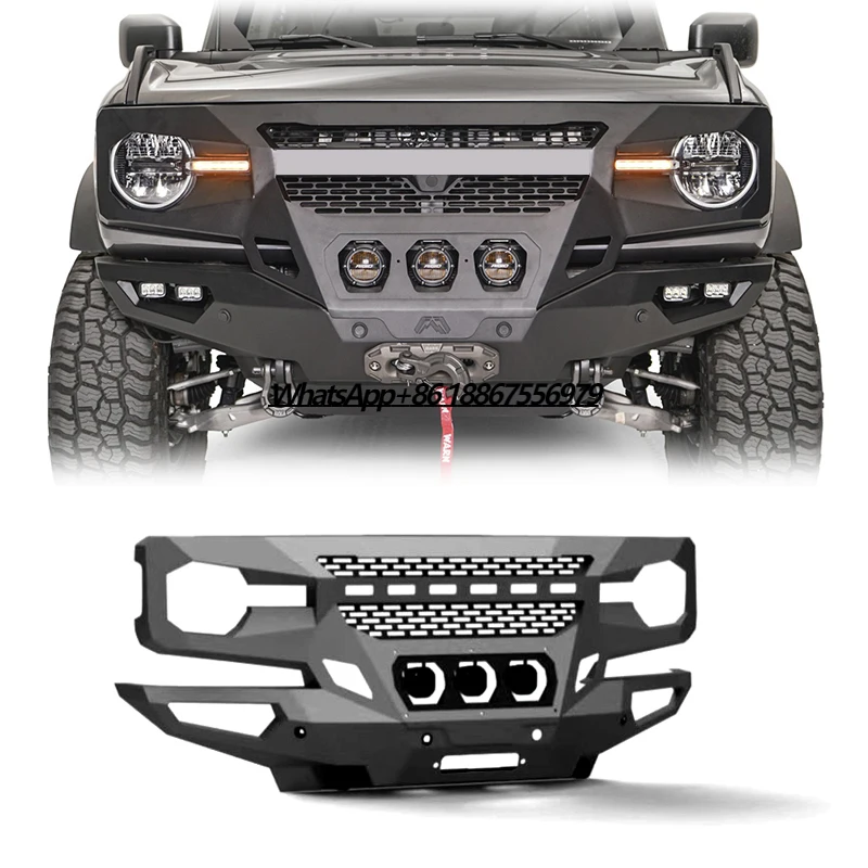 Spedking High Quality Car Accessories Front Bumper Grill Front Bull Bar for FORD Bronco Front Bumper Grille