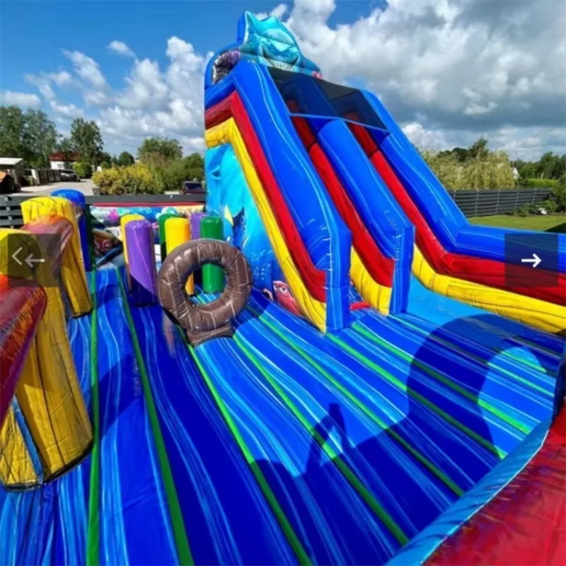 

2026 Factory Supply Ocean Slide Jumping House Inflatable Slide Bouncy Castle Jumper Commercial