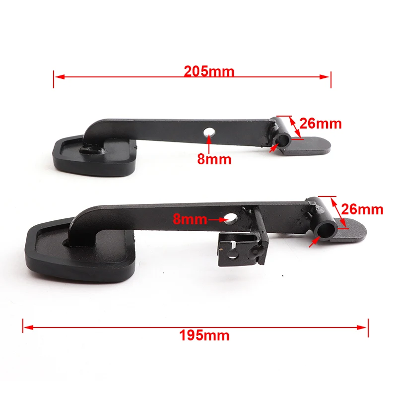 Go Kart Non-slip Foot Rest Throttle Brake Pedal Brake Accelerator Fuel For ATV UTV Buggy Quad Bike Parts