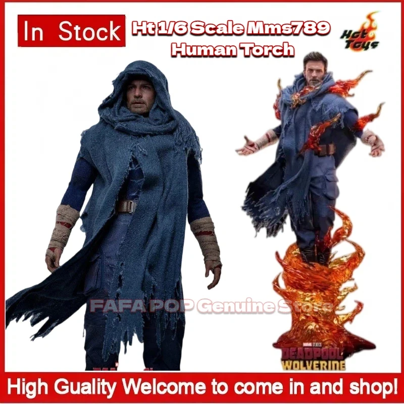 

Оригинальная коллекционная фигурка Hottoys Ht в масштабе 1/6, модель Mms789 Human Torch, Marvel Deadpool & Wolverine со сменными головами