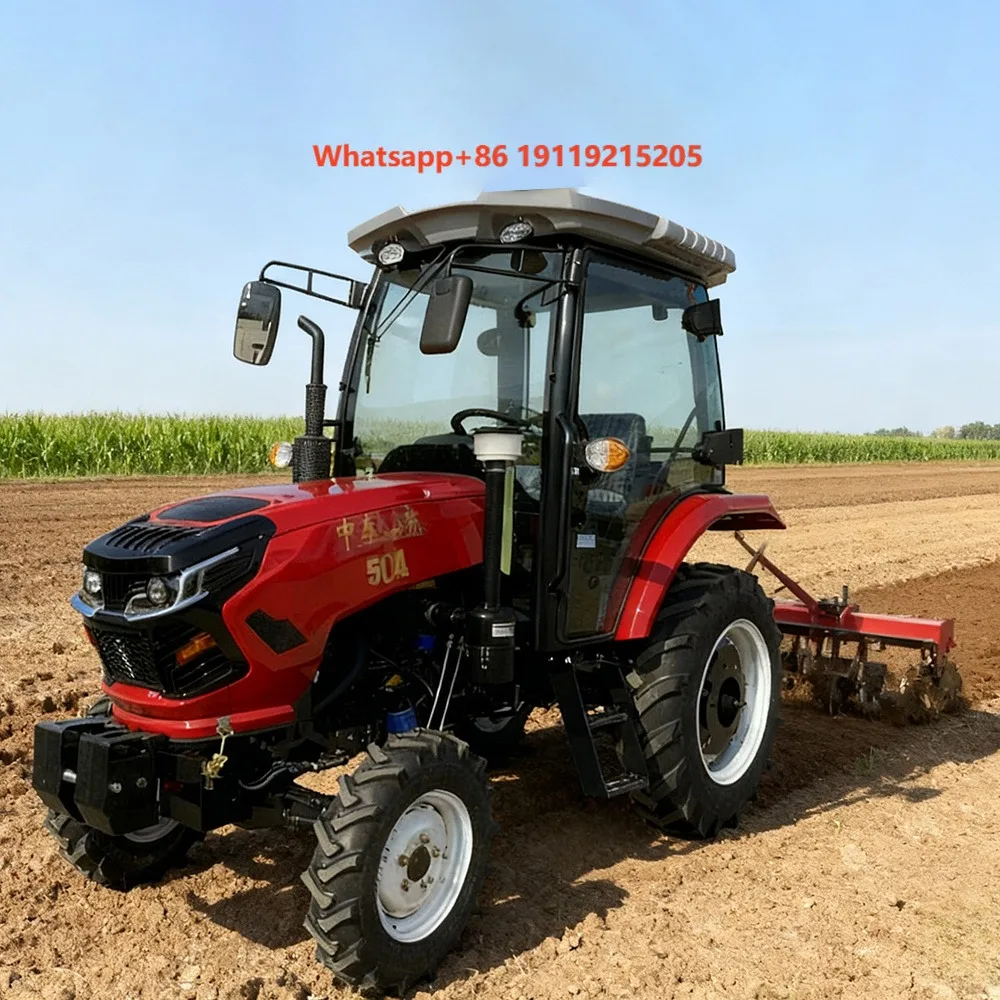 Flash Sale Price Power Agricultural Farming Rotavator Rotary Tillerfour-Wheel Drive Tractor Wheeled Cultivator