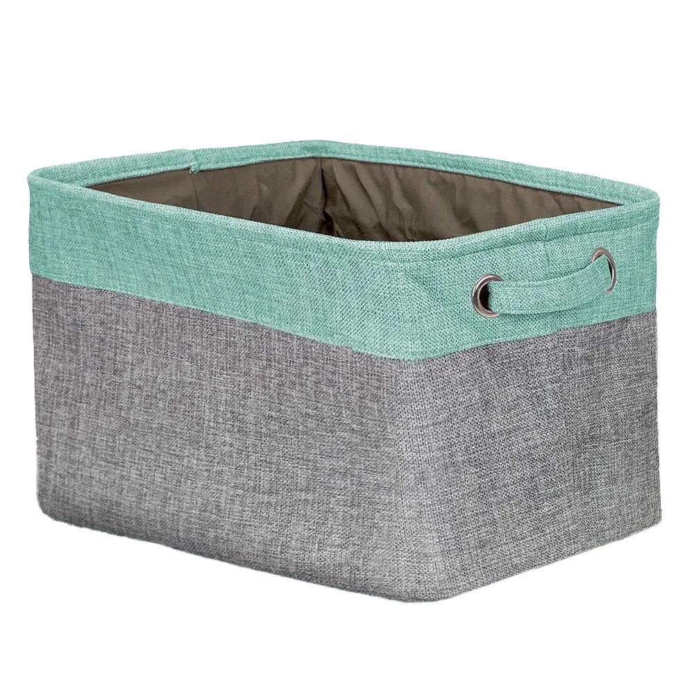 Cubby Storage Organizer, 15-Inch Collapsible Bins with Dual Handles for Home and Office Shelves