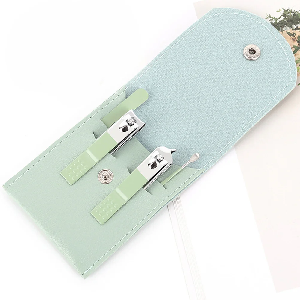 3-częściowy zestaw do manicure, obcinaczki do paznokci ze stali węglowej, wytrzymałe etui, przenośne narzędzia do pielęgnacji do użytku domowego i na kemping