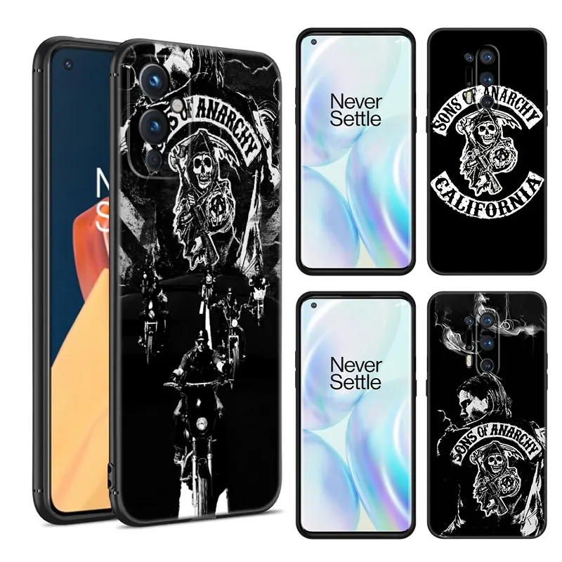 Sons of Anarchy TV Black Silicone Phone Case For OnePlus 9 10 11 12 ACE 2V Pro 9RT 10T 10R Nord CE 2 3 Lite N10 N20 N30 5G