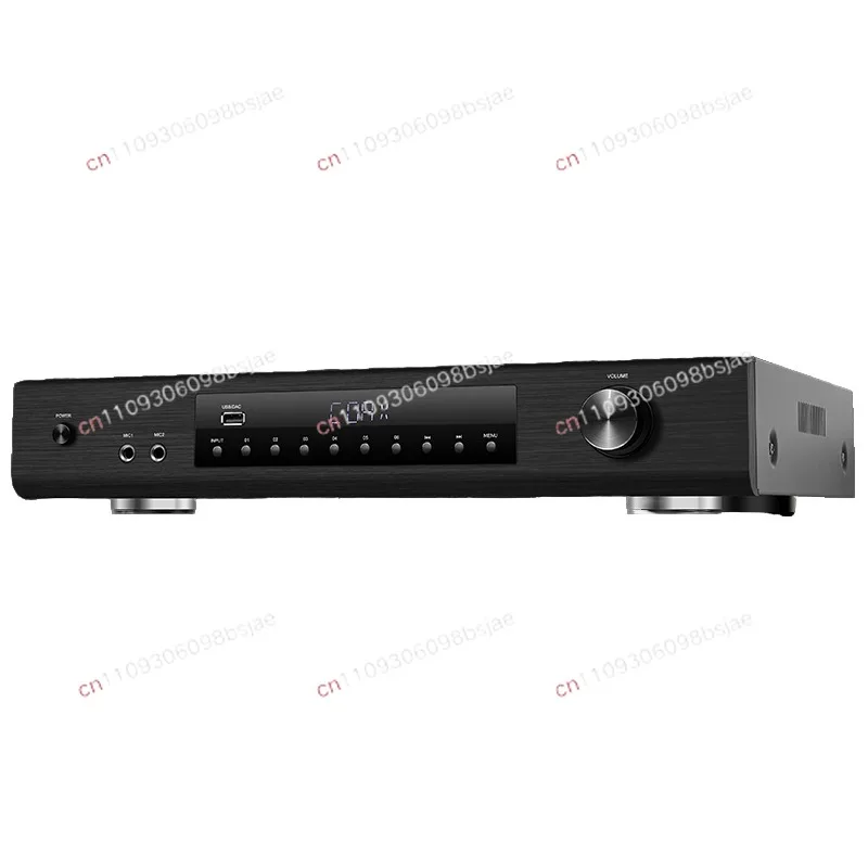 Professional Grade 600W 6-Zone 12-Channel Hifi Multi-Zone 4/8  Metal Housing Power Amplifier DSP Bass/Treble Control FM Radio