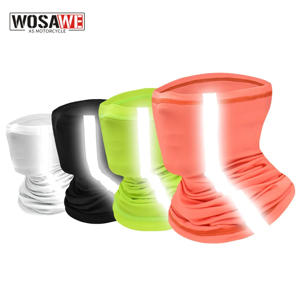 

WOSAWE Reflective Hiking Cool Bandana on Neck Cycling Sports Scarf Bike Bicycle MTB Headwear Half Face Mask Scarf Men